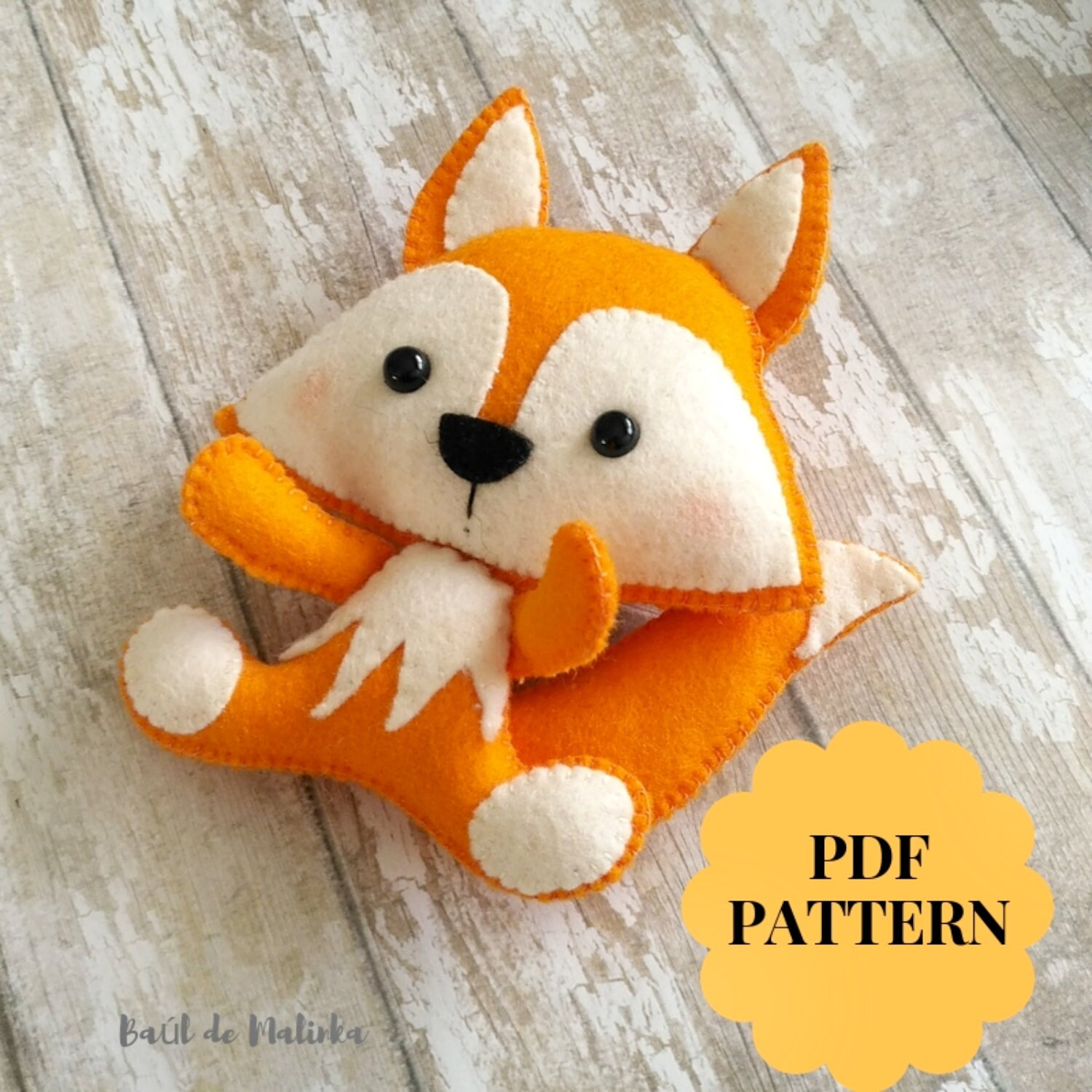 Felt Sewing Kit, Kids Crafts Projects, Diy Felt Animal, Sew Your Own Fox,  Felt Craft Kit 