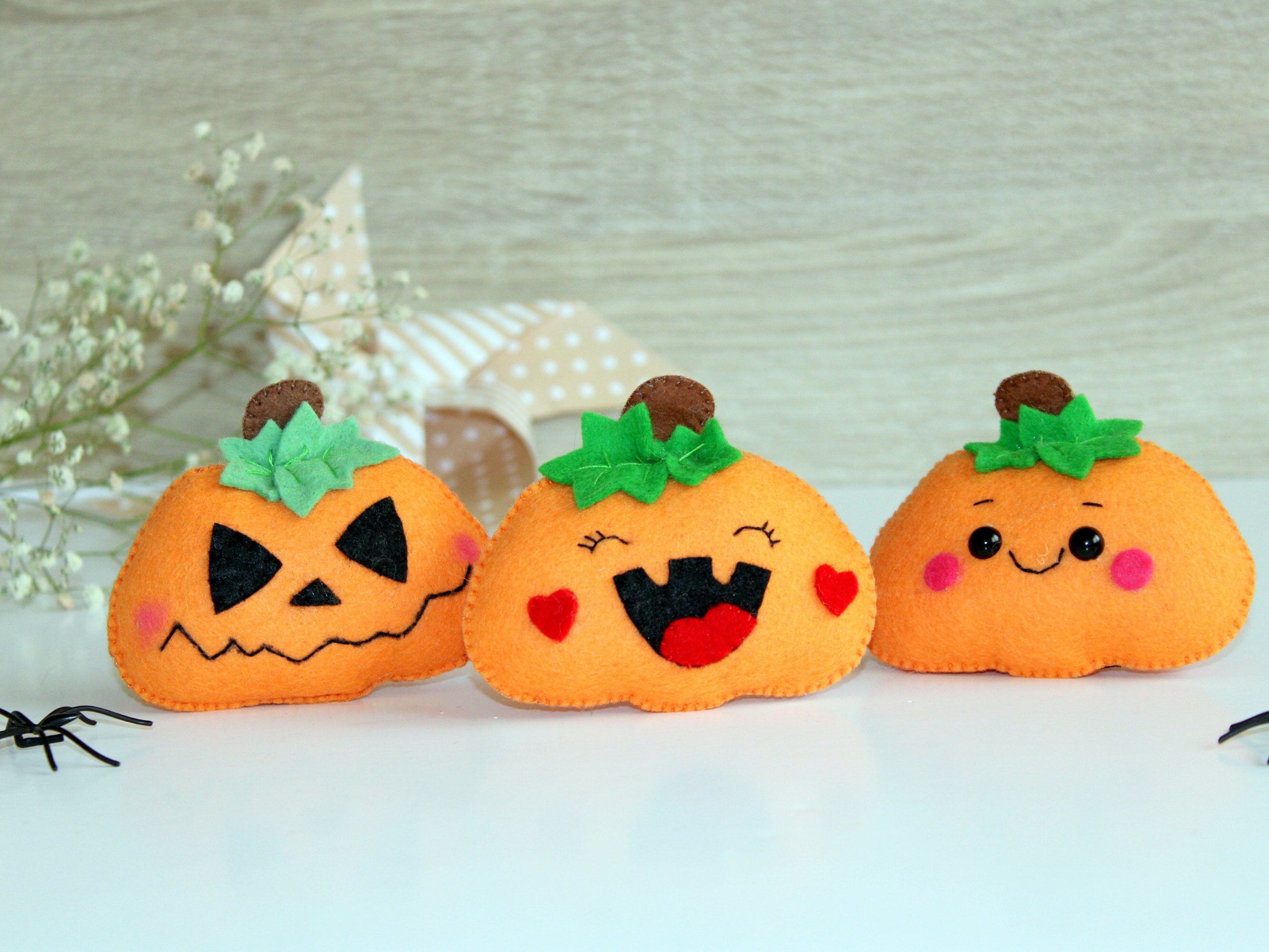 Halloween Felt Pattern Jack O Lantern Felt Pattern PDF Sewing Tutorial ...