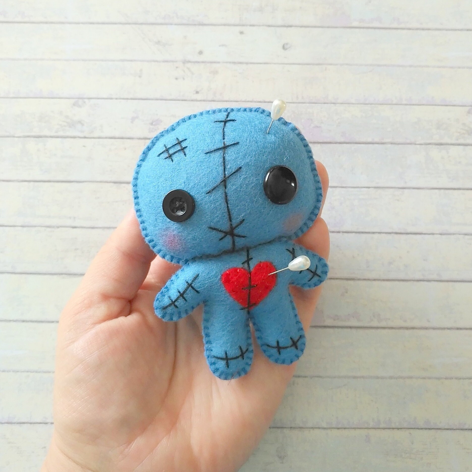 Voodoo Doll Pattern Felt Voodoo Ornament Halloween Pattern | Etsy