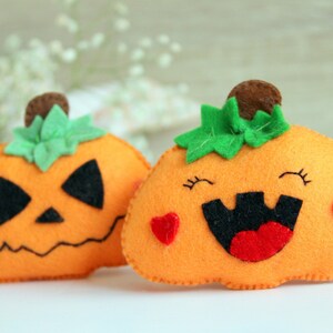 Halloween Felt Pattern Jack O Lantern Felt Pattern PDF Sewing Tutorial ...