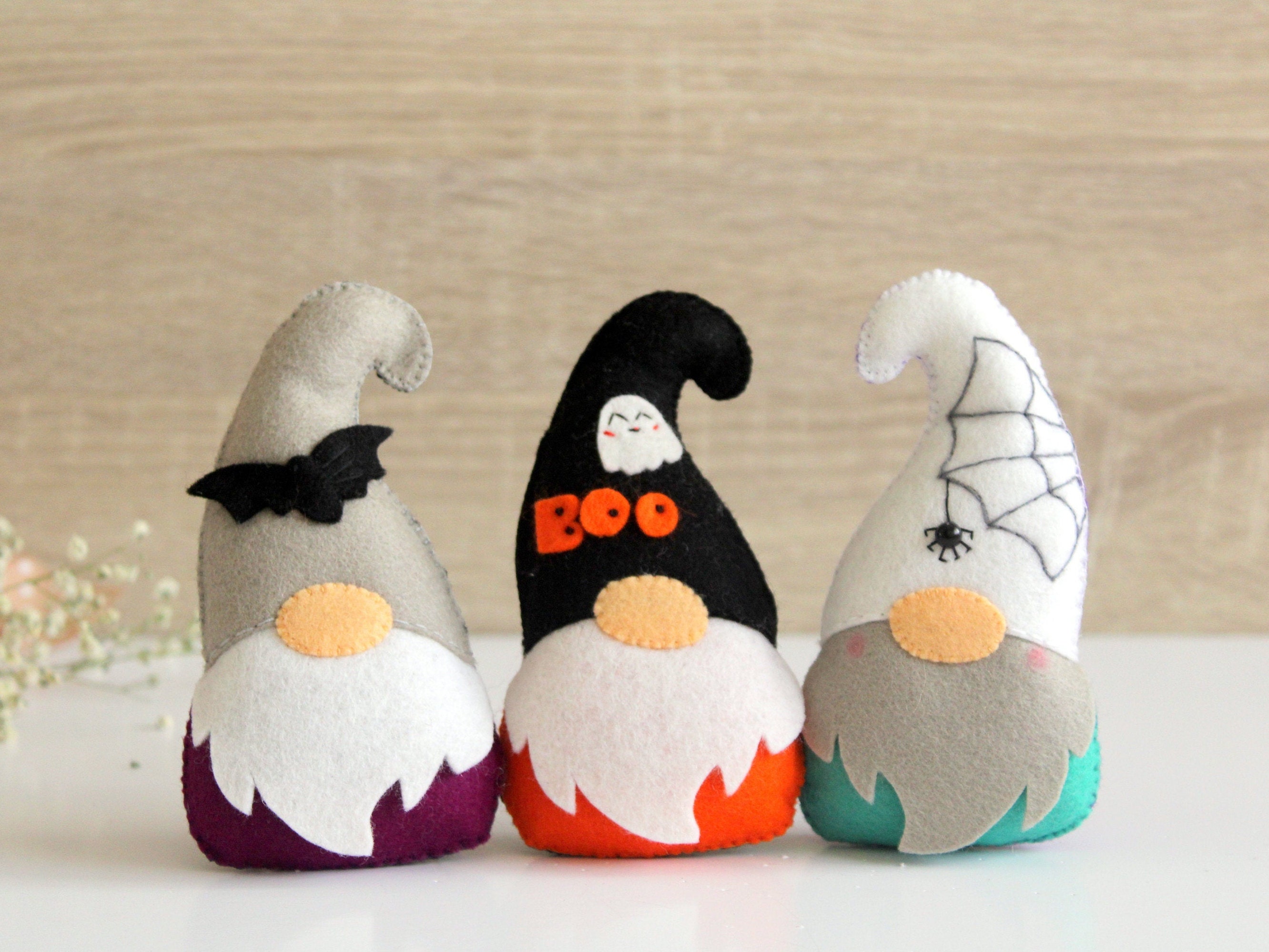 Felt Gnome Ornament Pattern Felt Halloween Ornaments Tomte Etsy