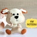 Dog Sewing Pattern Set of Three Dogs Pattern Animal Ornaments Nursery ...