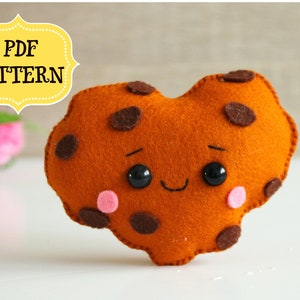 Valentines day pattern, Felt Valentines Pattern, Felt heart ornament, PDF heart sewing pattern, Valentines day gift, Sweetheart easy pattern