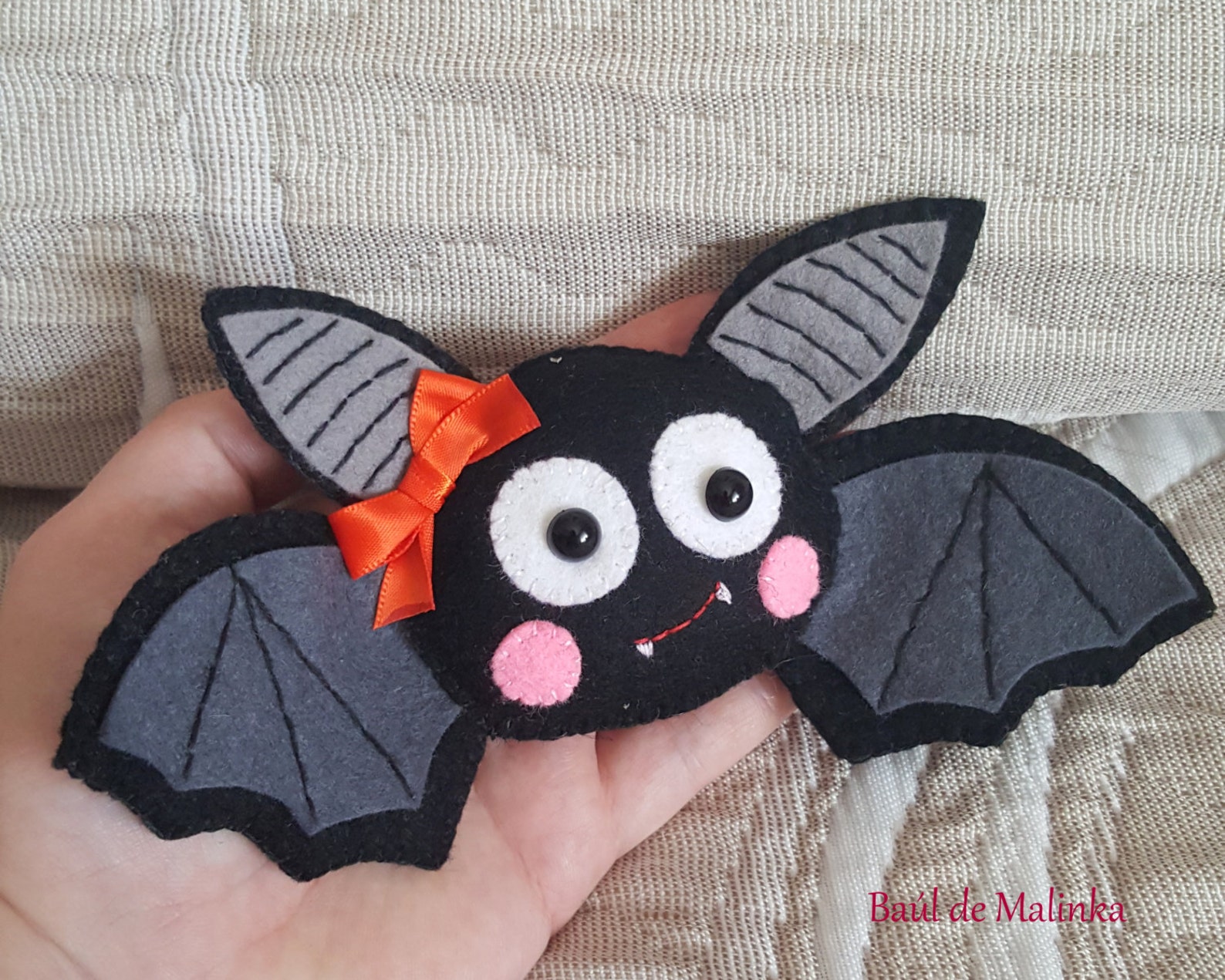 PDF Pattern Bat Felt Pattern Felt Ornament Pattern Softie Etsy Italia