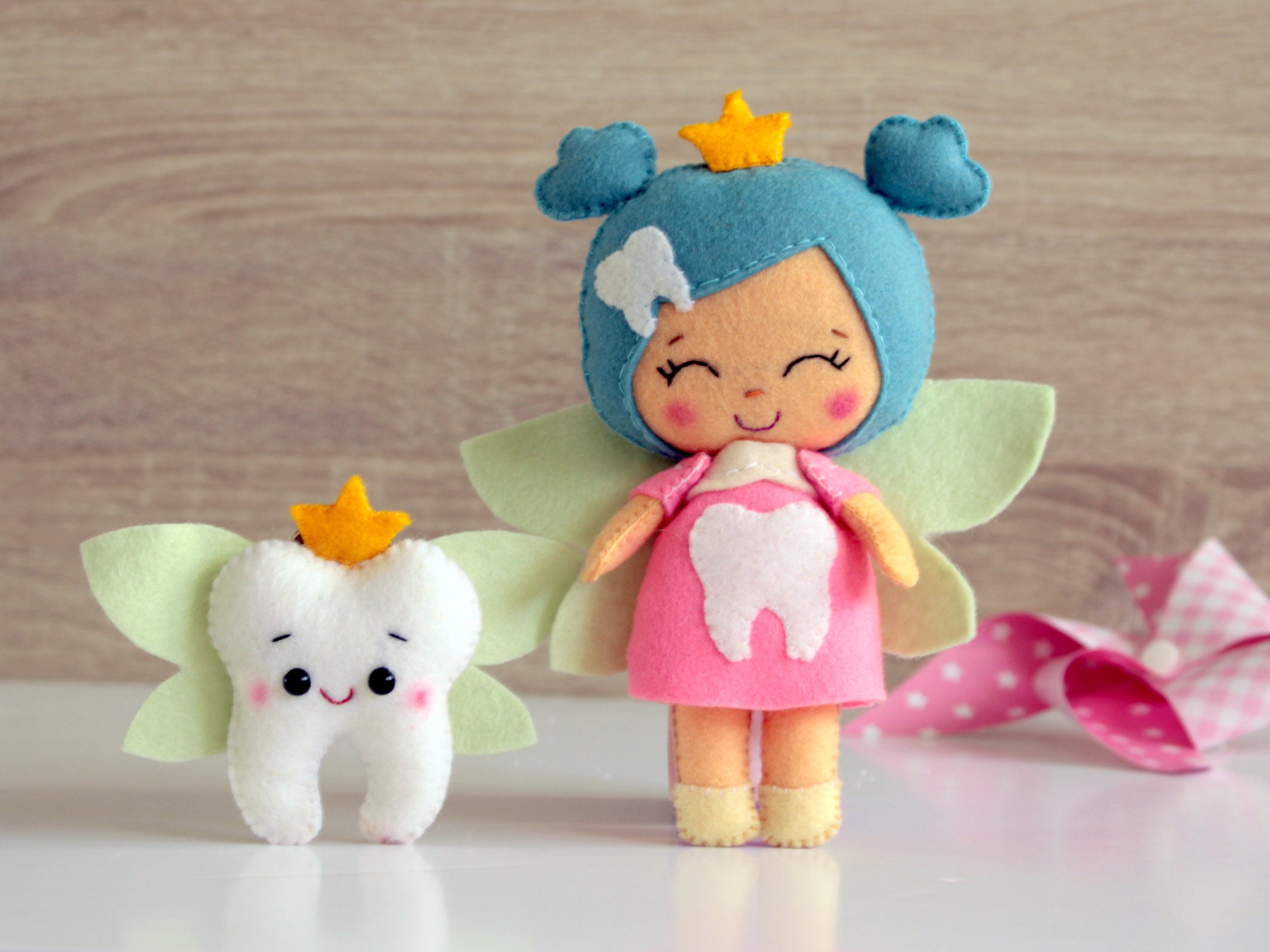 Felt Tooth Fairy & Pillow Sewing Pattern, DIY (PDF Pattern)