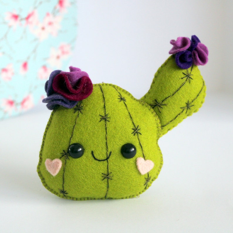 Felt Cactus Pattern PDF Sewing Pattern DIY Felt Succulents | Etsy