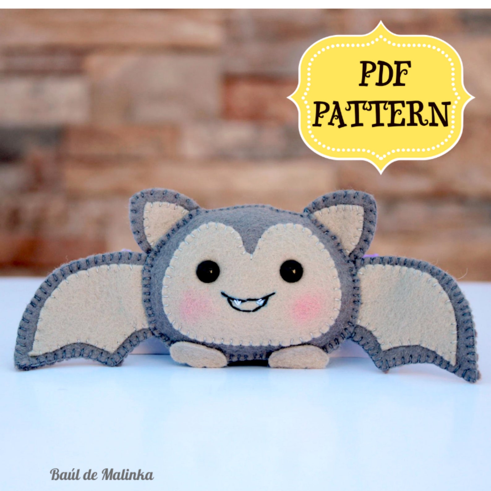 Halloween Bat Pattern Felt Bat Ornament Halloween Bats Decor Etsy