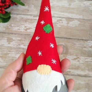 Felt gnome ornament pattern Felt Christmas ornaments Tomte Swedish gnome Gnomes sewing pattern Christmas gnomes pattern Felt gnome PDF decor image 6