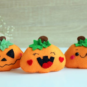Halloween Felt Pattern Jack O Lantern Felt Pattern PDF Sewing Tutorial ...