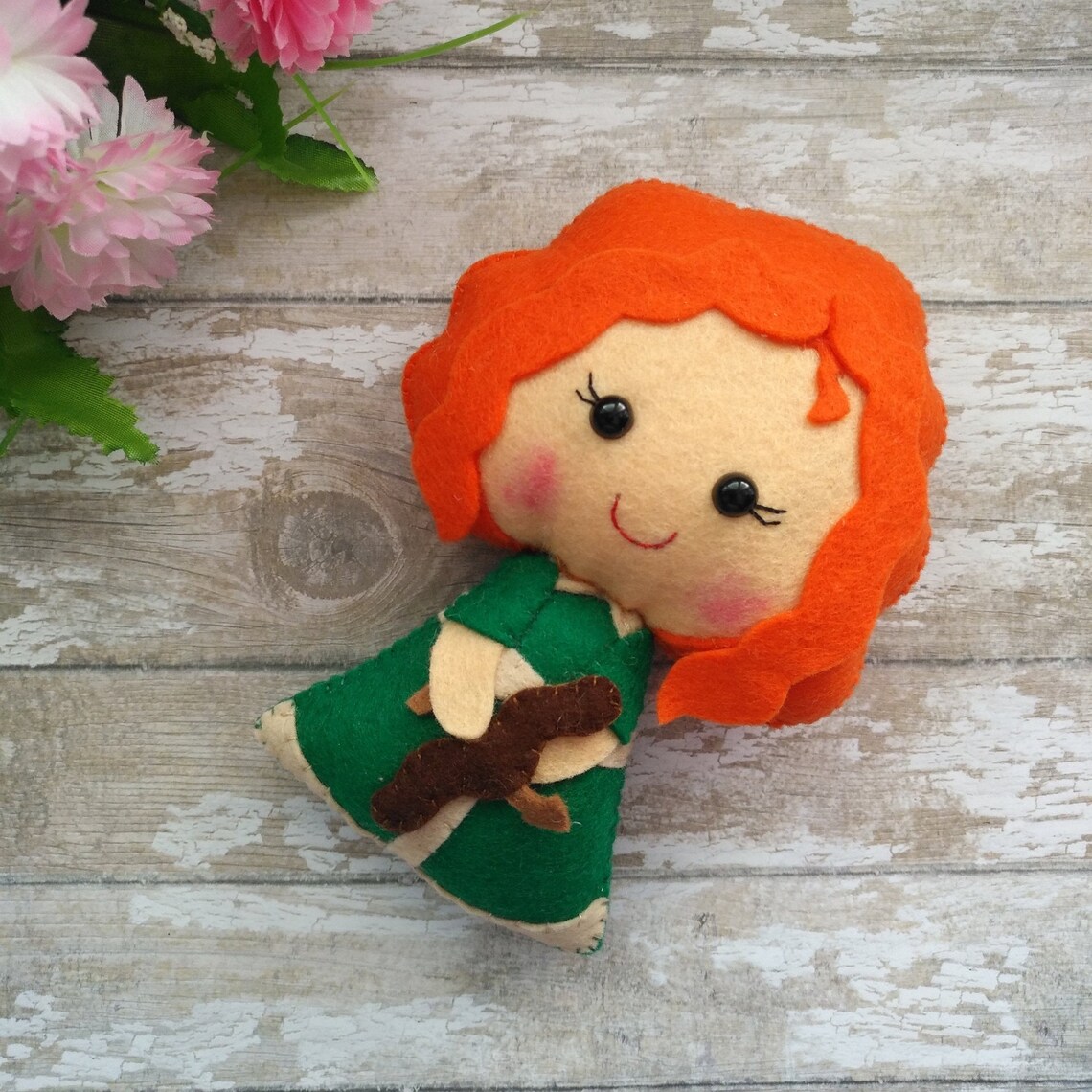 PDF Sewing Pattern to Make a Felt Doll Inspired in Merida Etsy