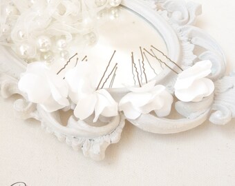 Pics cheveux fleurs coiffure mariage champetre chic personnalisable,accessoire coiffure mariée,fleur chignon Mariage