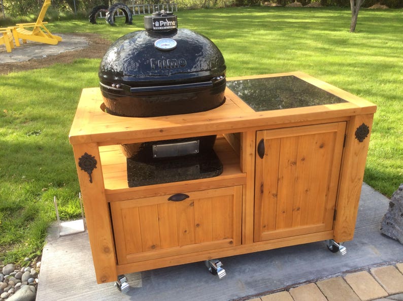 FREE SHIPPING on Grill Tables / Cabinets / Carts for Big Green Egg, Kamado Joe, Primo, Vision, Akorn, Grill Dome & other Ceramic Grills image 2