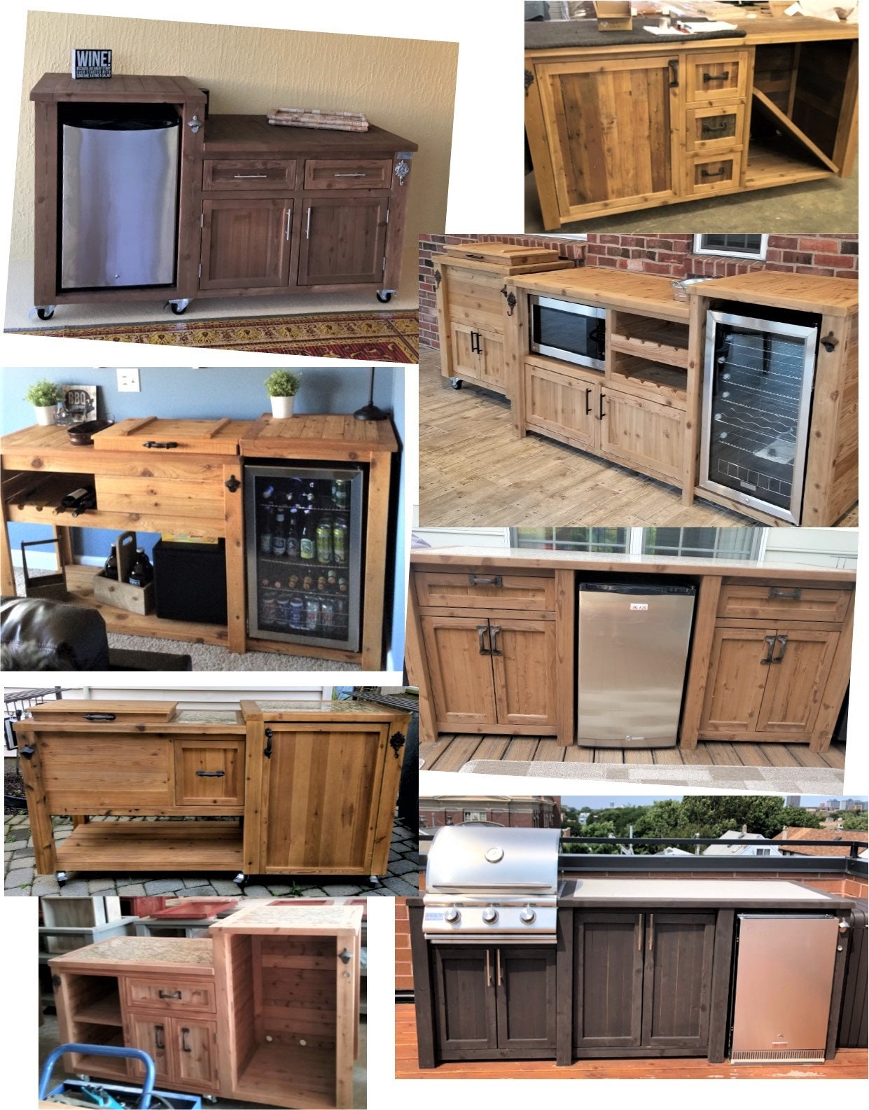 Mini Fridge Cooler Table can be Customized Etsy