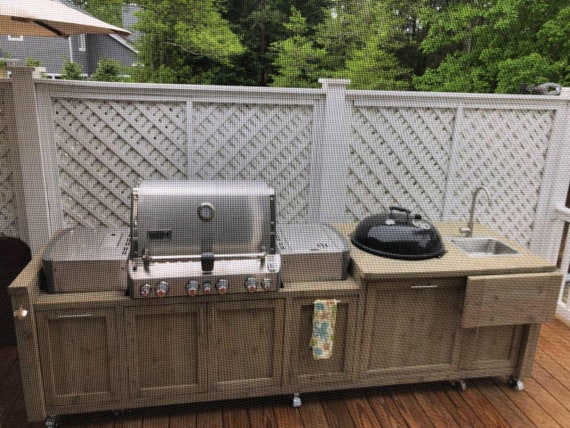 Outdoor Grill Kitchen, Grill Cabinet, Grill Table and Other Outdoor Patio  Furniture 