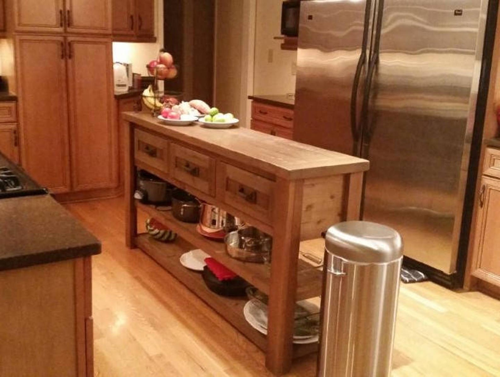 Kitchen Island Turned Leg Buffet Sideboard Etsy