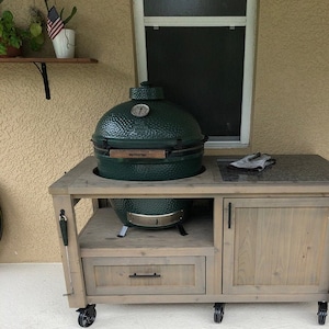 FREE SHIPPING on Grill Tables / Cabinets / Carts for Big Green Egg, Kamado Joe, Primo, Vision, Akorn, Grill Dome & other Ceramic Grills image 7