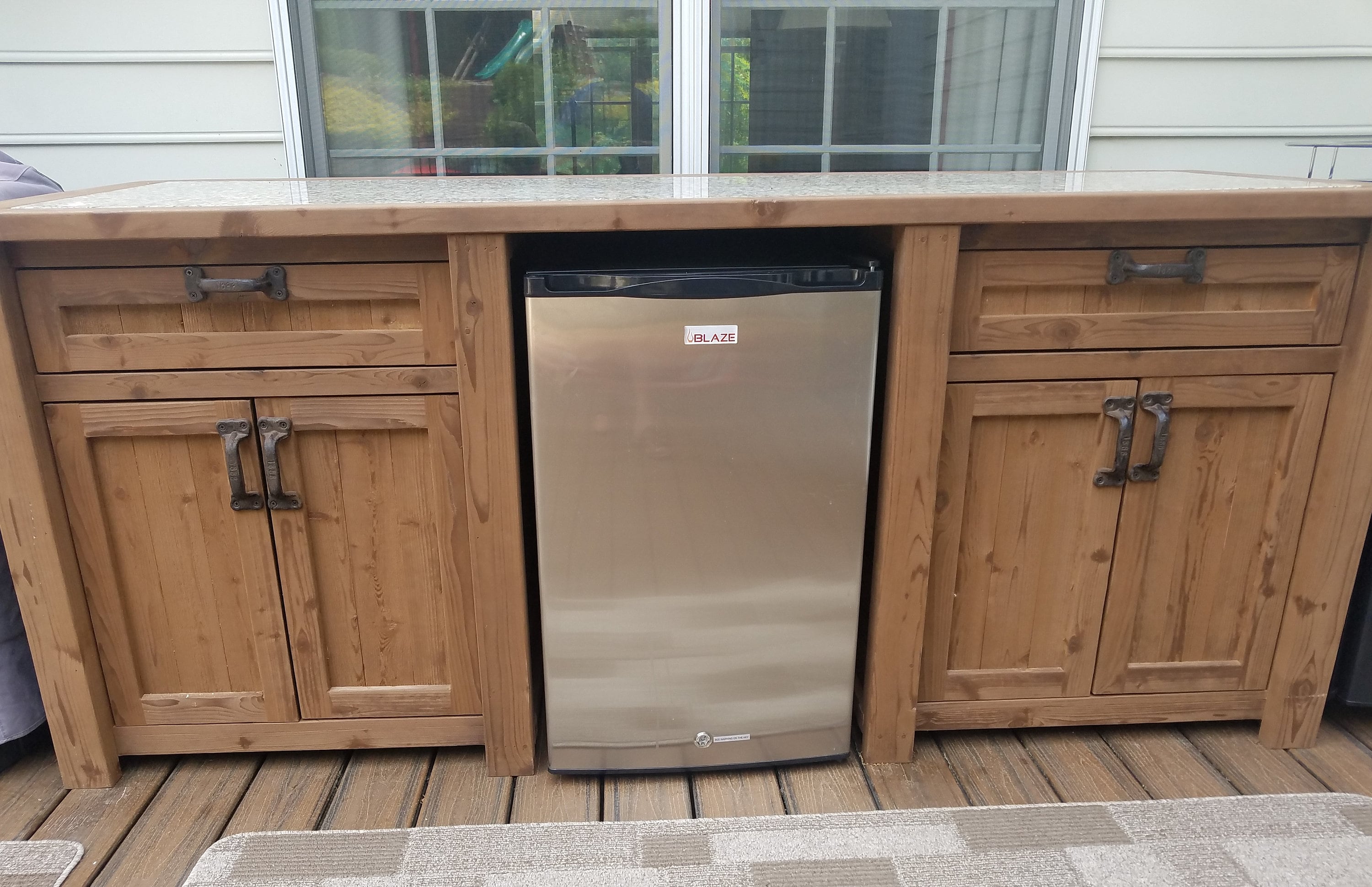 Mini Fridge Beverage Bar or Bar Cart for Outdoor or Indoor Living Etsy