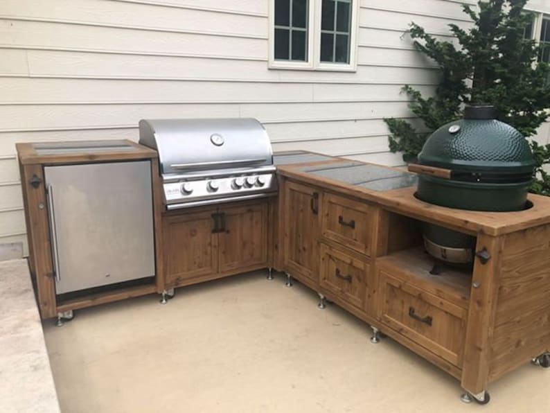 Outdoor Grill Kitchen Grill Grill Table and Other Etsy