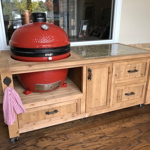 STANDARD Grill Master Cabinet for Big Green Egg, Kamado Joe, Primo, Vision, Akorn, Char-Griller FREE SHIPPING