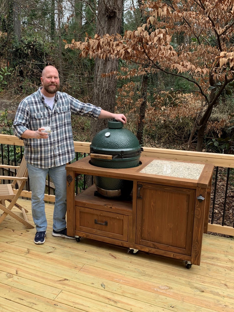 FREE SHIPPING on Grill Tables / Cabinets / Carts for Big Green Egg, Kamado Joe, Primo, Vision, Akorn, Grill Dome & other Ceramic Grills image 4