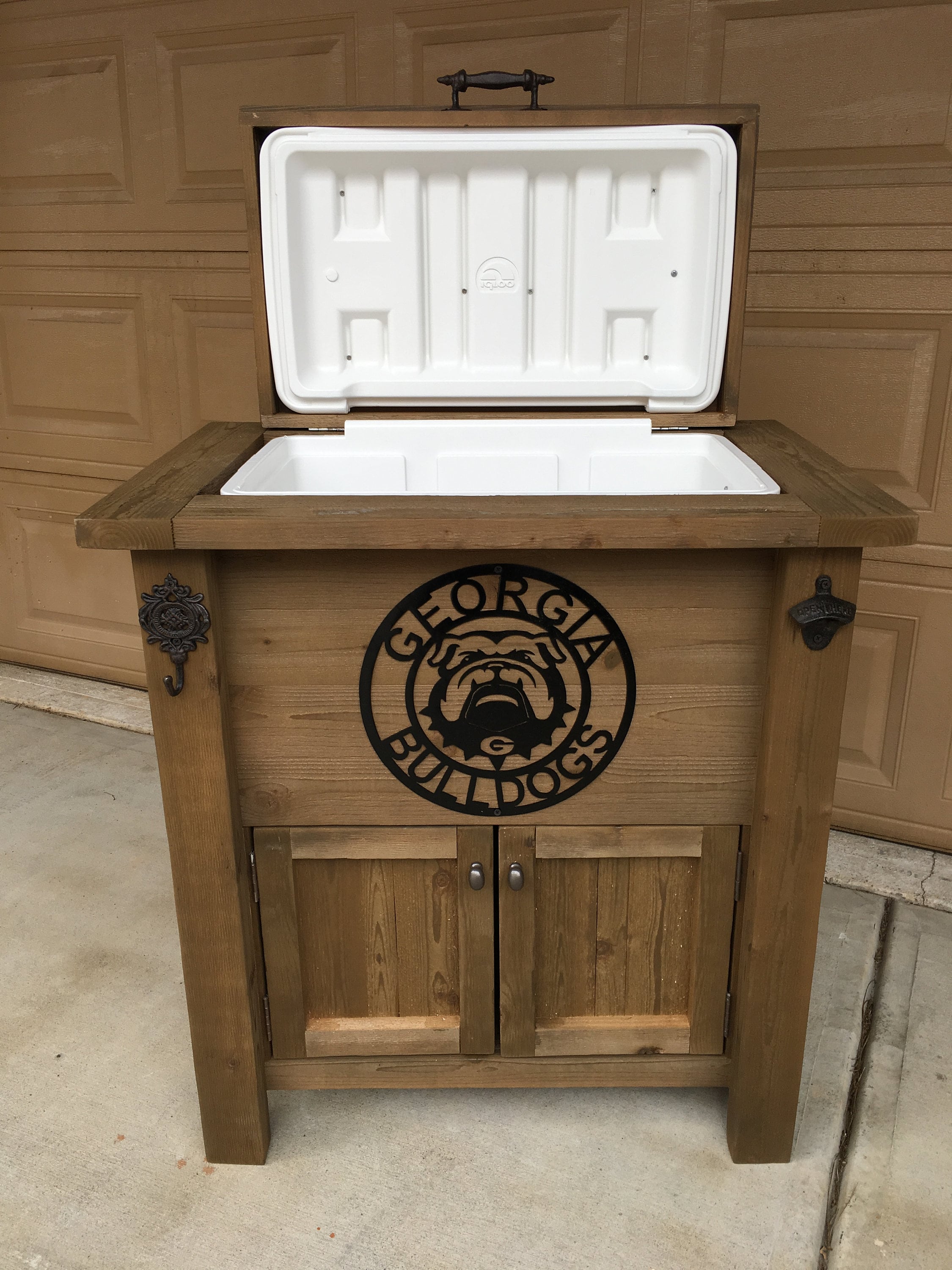 Wooden and Foam Rustic Beer Cooler Box Mexican Handcrafted Beer