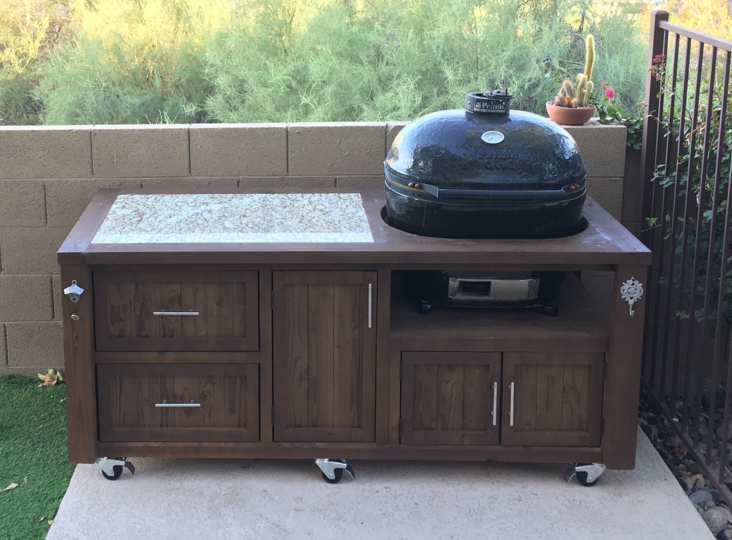 Grill Tables / for Kamado Joe Primo or Big Green Egg Etsy
