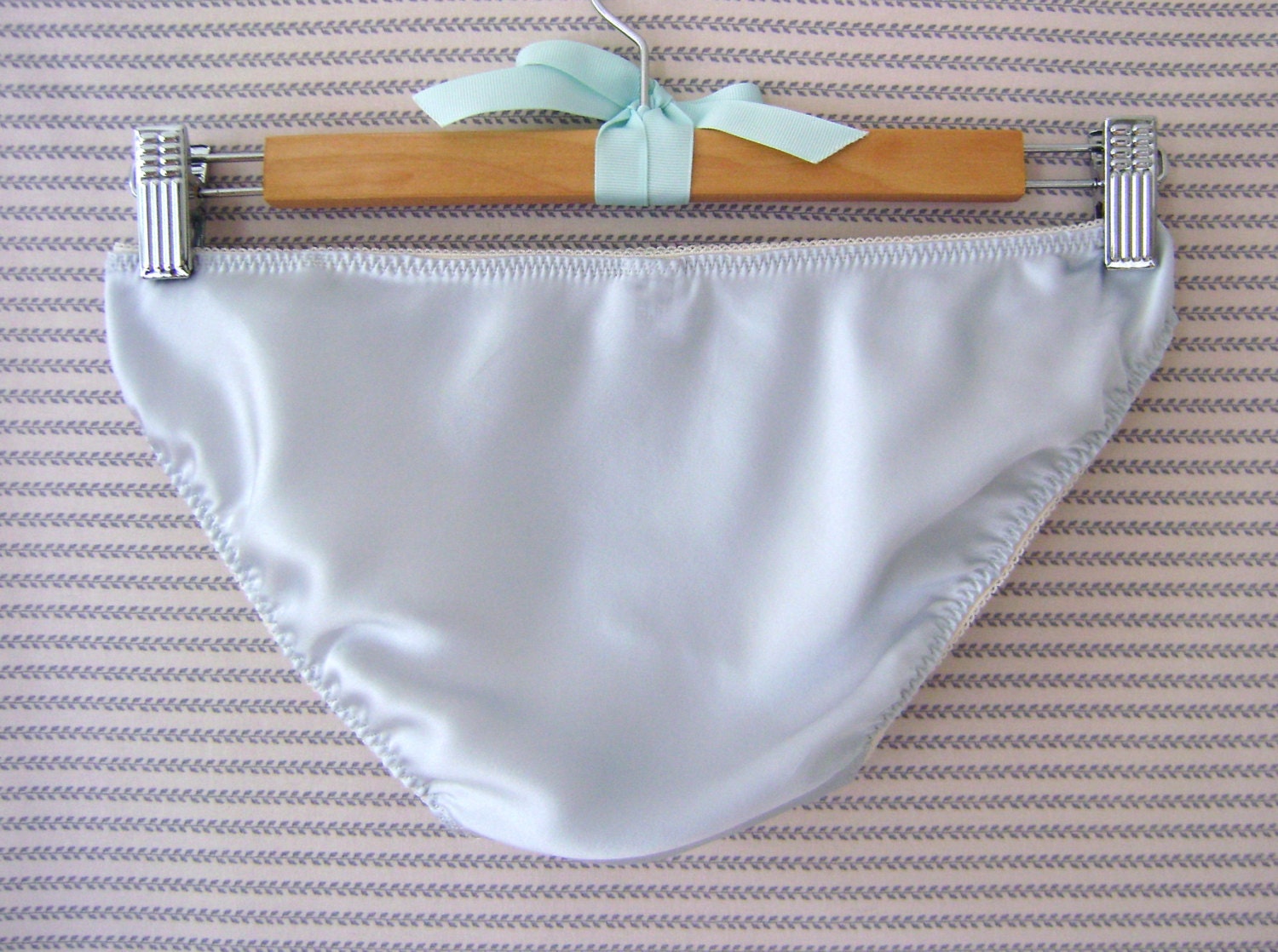 Women's Satin Panties Baby Blue Silk Lingerie Knickers Etsy