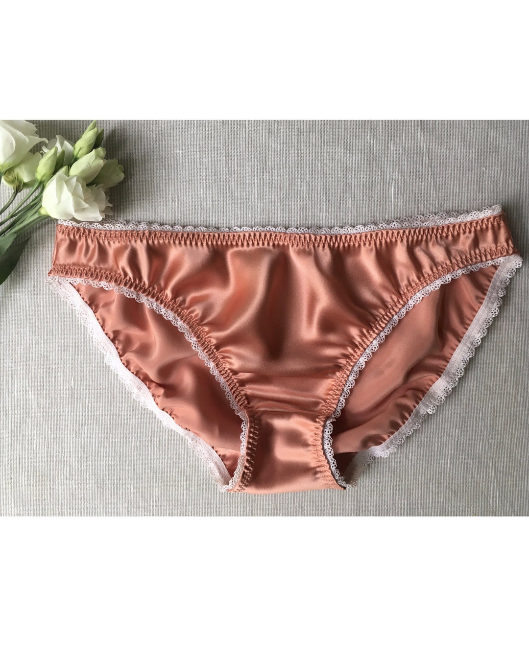Womens Silk Panties Gift Box Pink Satin Knickers Rose Pink Etsy