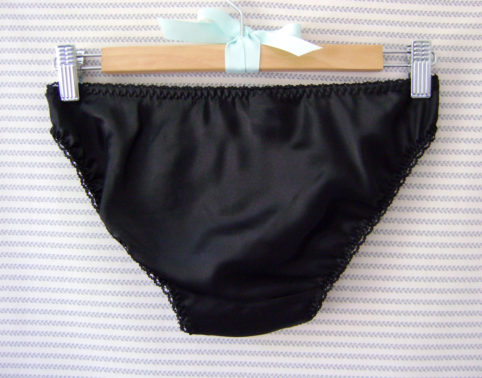 Black Silk Panties Satin Knickers Silky Briefs Low Rise Etsy