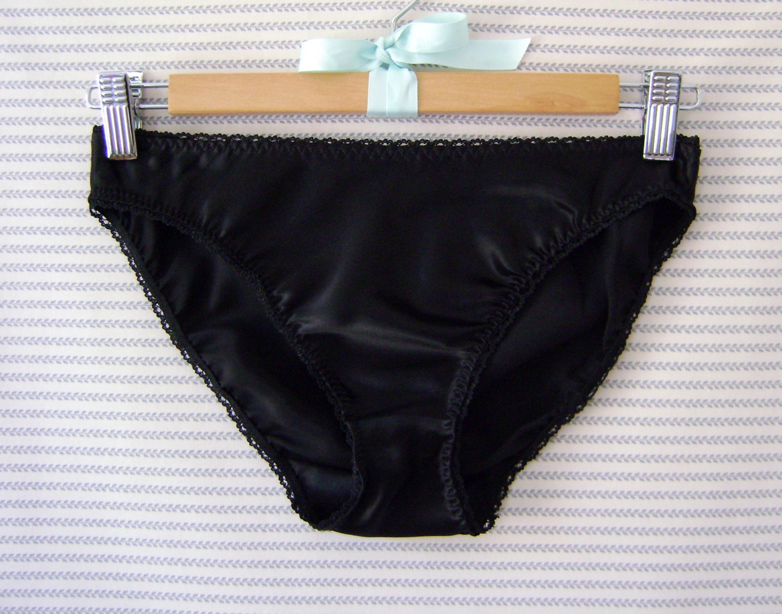 Black Silk Panties Satin Knickers Silky Briefs Low Rise Etsy