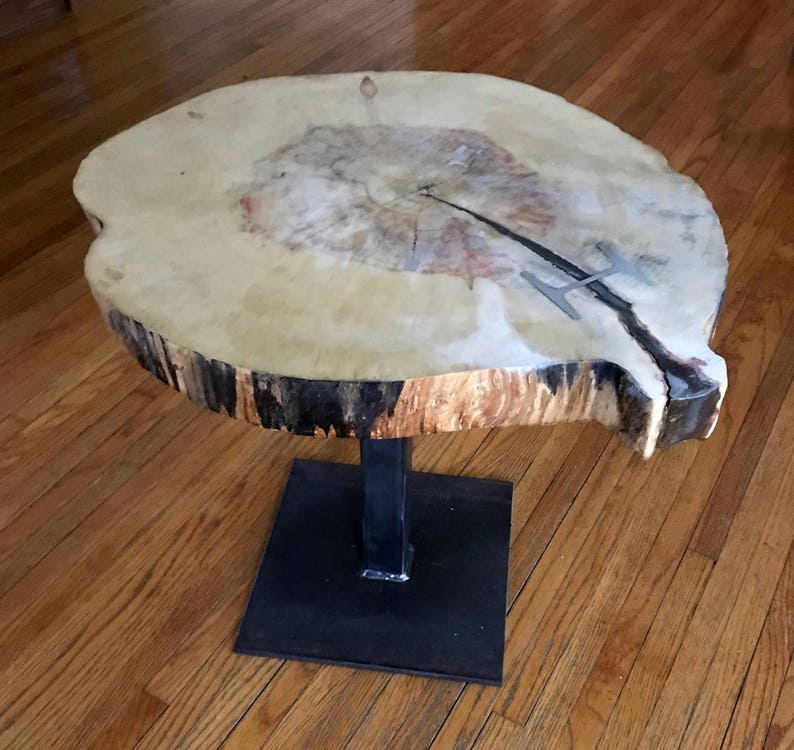 Buy Live Edge Coffee Table of Box Elder Wood Live Edge Table End Online in India Etsy