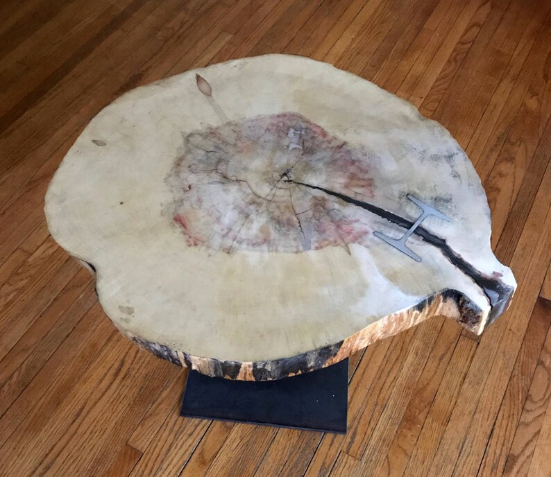 Live Edge Coffee Table of Box Elder Wood Live Edge Table End Etsy