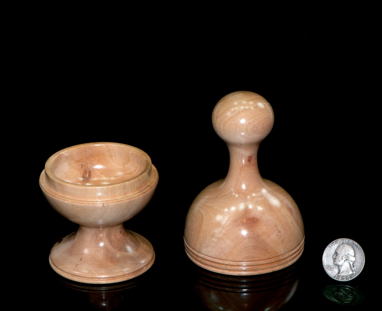 Turned wooden box with lid 5.75 inches tall maple. Etsy