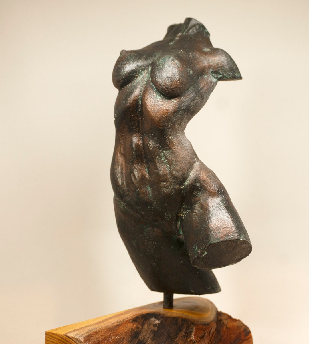 Mujer calipigia (Altura: 35 cm). Prueba en bronce patina…