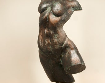 Sculpture of a  Female Torso - Bronze Patina