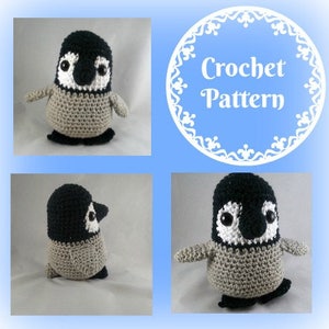 baby penguin amigurumi pattern, penguin chick amigurumi pattern, penguin amigurumi, crochet pattern, penguin crochet pattern