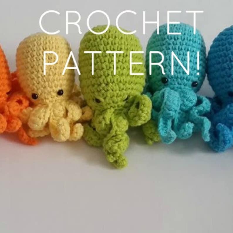 Octopus Amigurumi CROCHET PATTERN ONLY no Sew Project No Etsy