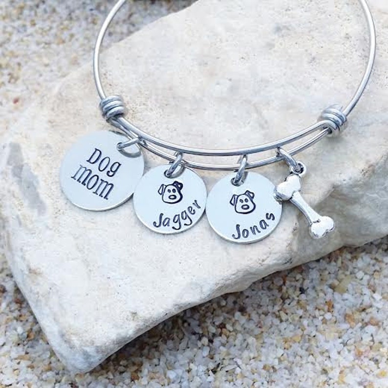 Dog Mom Fur Babies Dog Rescue Jewelry Bangle Etsy