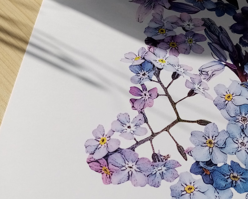 Lilac Wildflower Wall Art