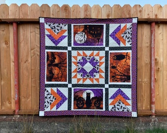 Halloween quilt or tablecloth