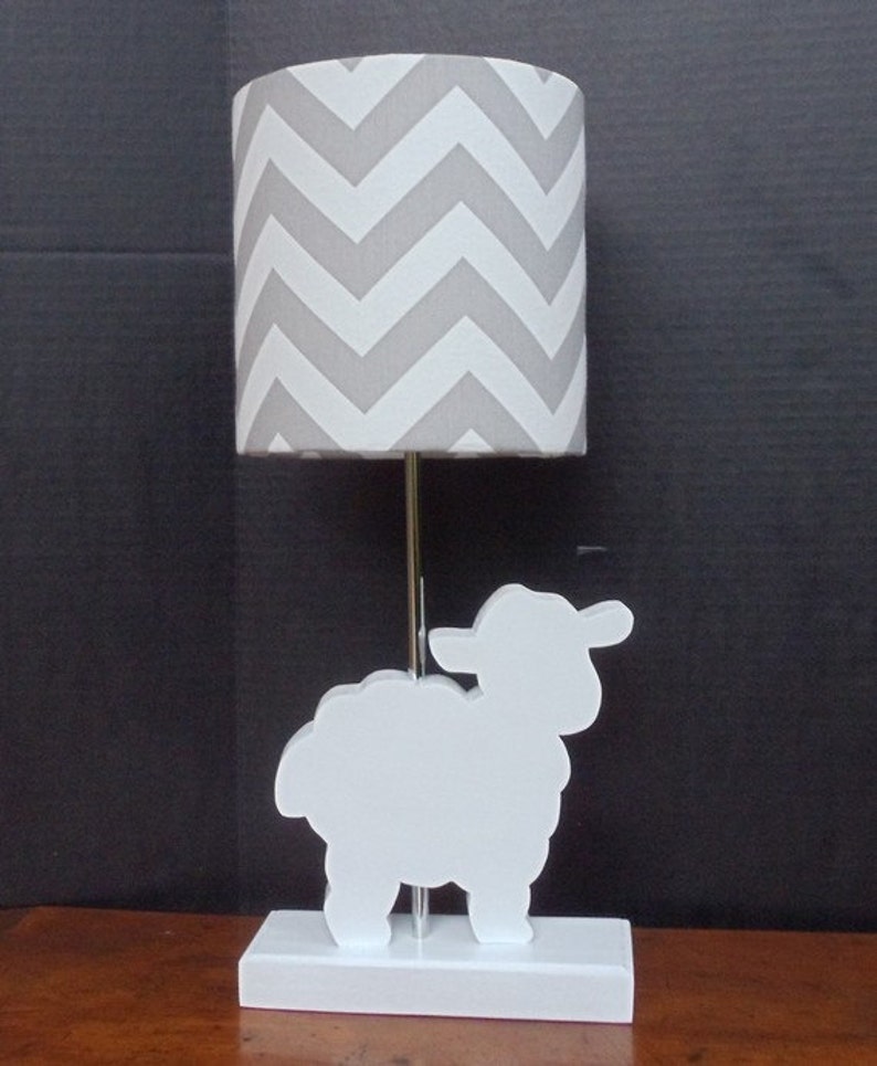 Lamb Lamp Base Handmade Wooden Animal Desk or Table Lamp Etsy