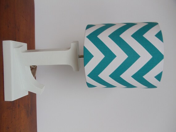 Small Aqua Turquoise And White Chevron Drum Lamp Shade Hong Kong White Chevron Drum Lamp Shade, Teal Small Lamp Shade