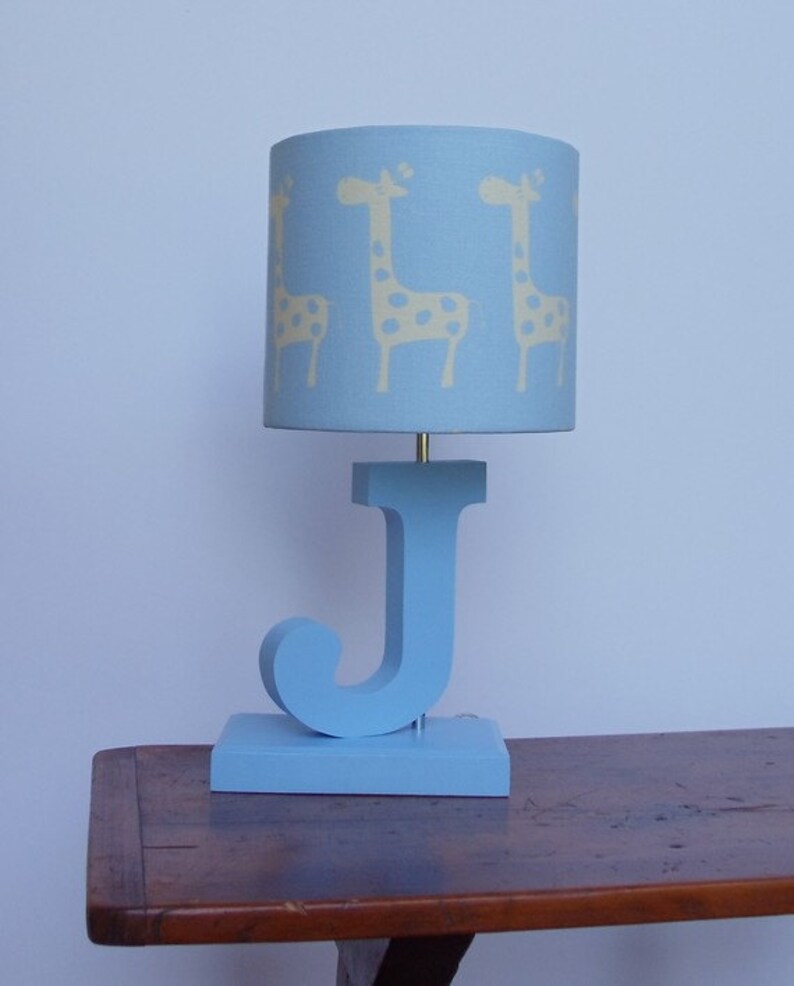 Letter Lamp Base Handmade Personalized Table Or Desk Perfect For A Nursery Childrens Room