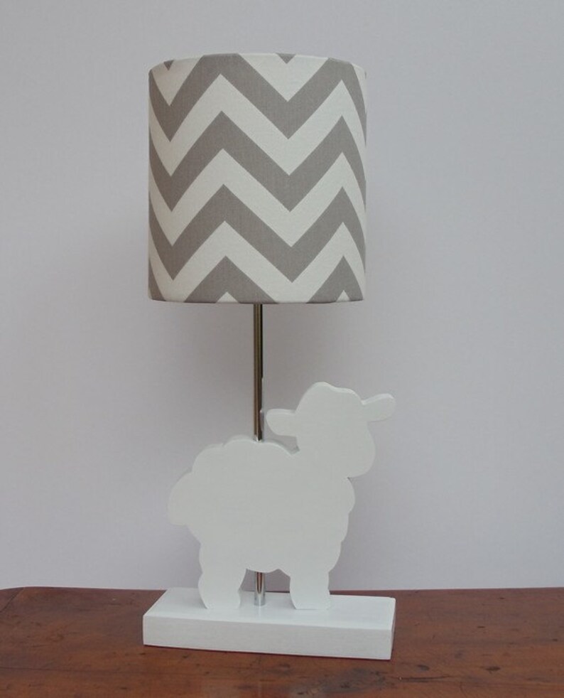 Lamb Lamp Base Handmade Wooden Animal Desk or Table Lamp Etsy