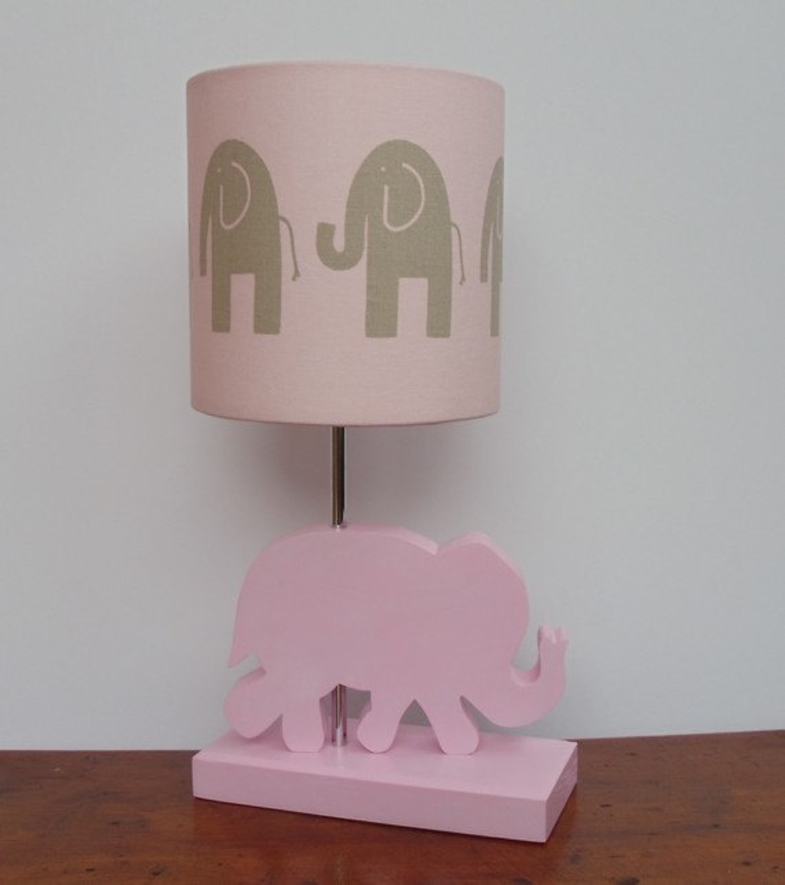 Small Handmade Elephant Drum Lamp Shade Bella Pink With Etsy