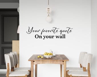 Custom Wall Decal – Personalized Vinyl Wall Sticker with Your Text or Name – Custom Quote Wall Art for Home or Business