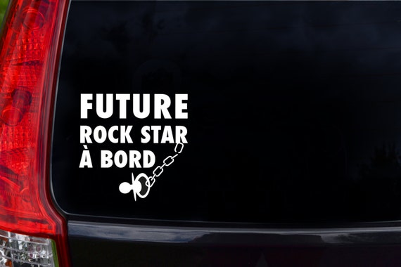 Baby On Board Car Sticker Future Rock Star On Etsy Baby On Board Car Sticker Future Rock Star On Etsy