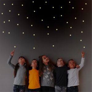 Autocollants muraux licorne phosphorescents, autocollants de plafond étoiles  pour chambre d'enfant, étoiles phosphorescentes à faire soi-même pour  plafond, chambre de bébé et décoration de la maison - 