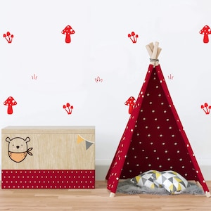 Mushroom Wall Stickers - An Enchanted Forest in Your Child's Room