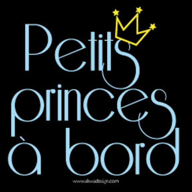 Family and child on board Car sticker Little Prince on board baby boy on board Prince Family car sticker